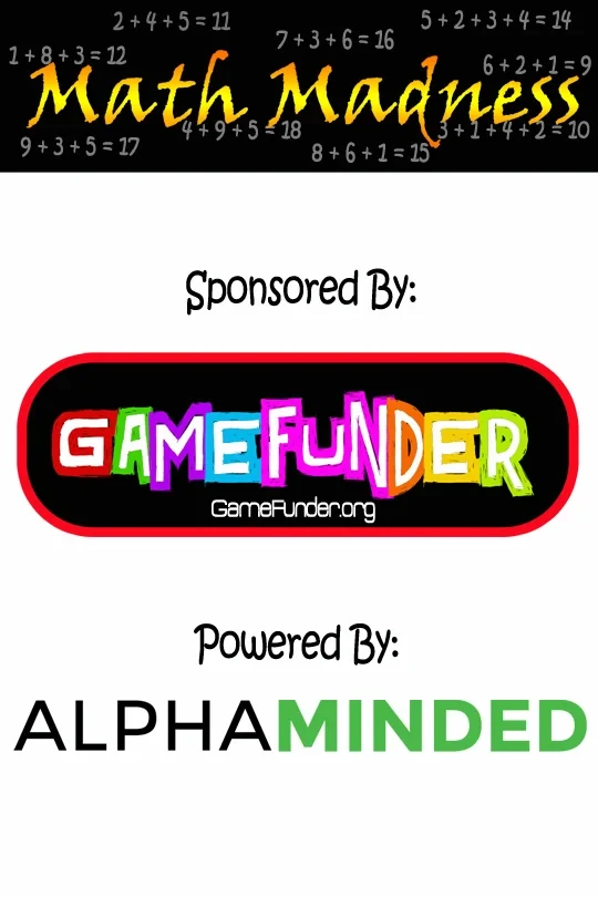 Math Madness start up screen.